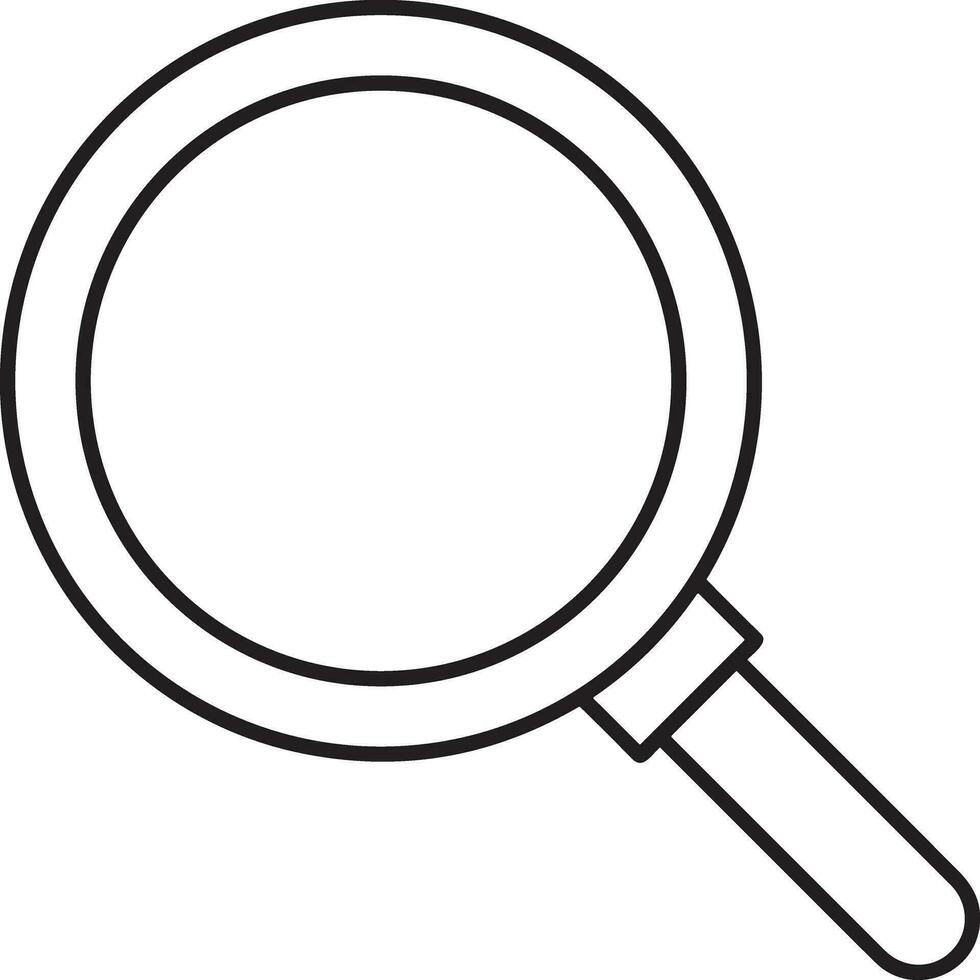 Zoom find icon symbol image vector. Illustration of the search lens design image vector