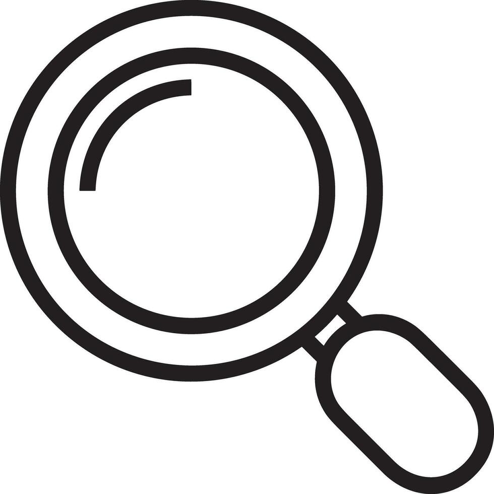 Zoom find icon symbol image vector. Illustration of the search lens design image vector