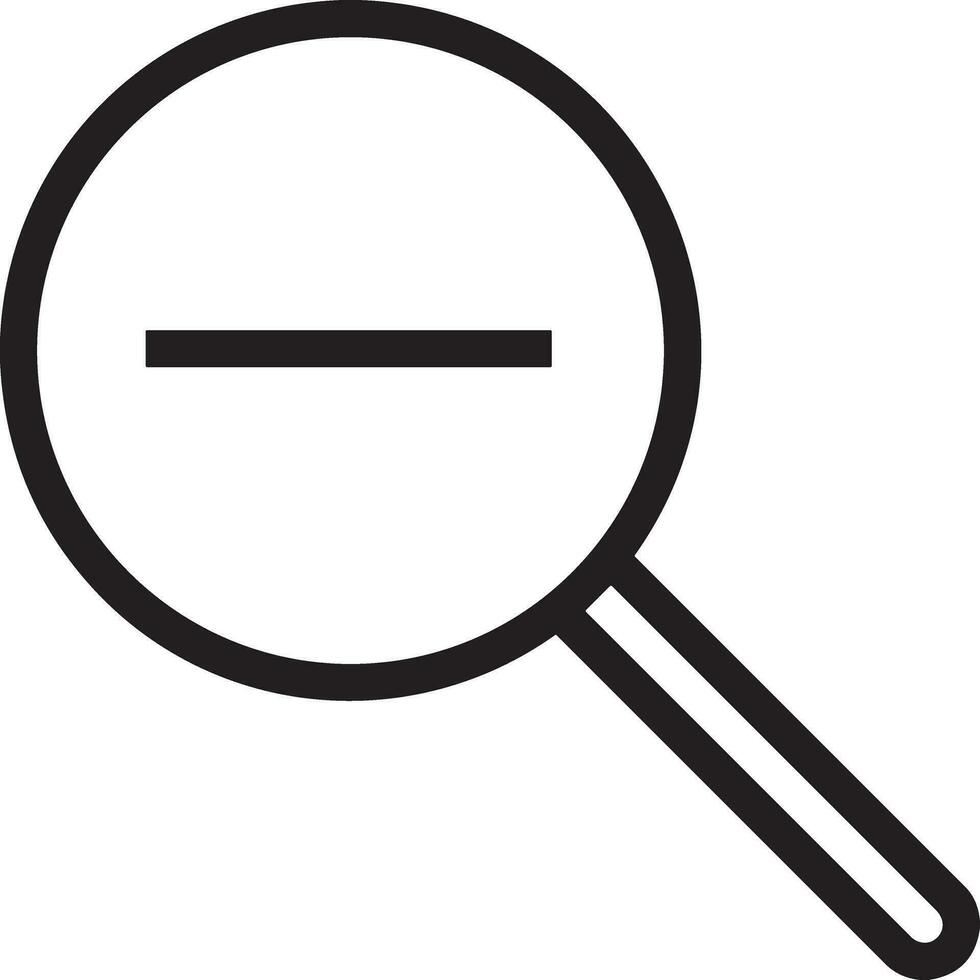 Zoom find icon symbol image vector. Illustration of the search lens design image vector