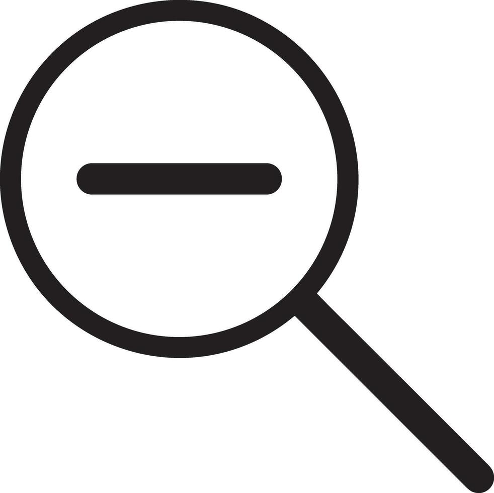 Zoom find icon symbol image vector. Illustration of the search lens design image vector