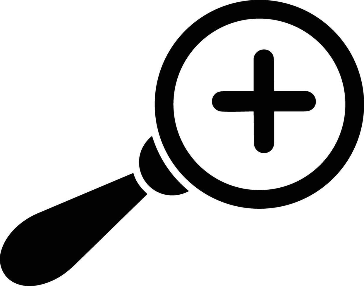 Zoom find icon symbol image vector. Illustration of the search lens design image vector