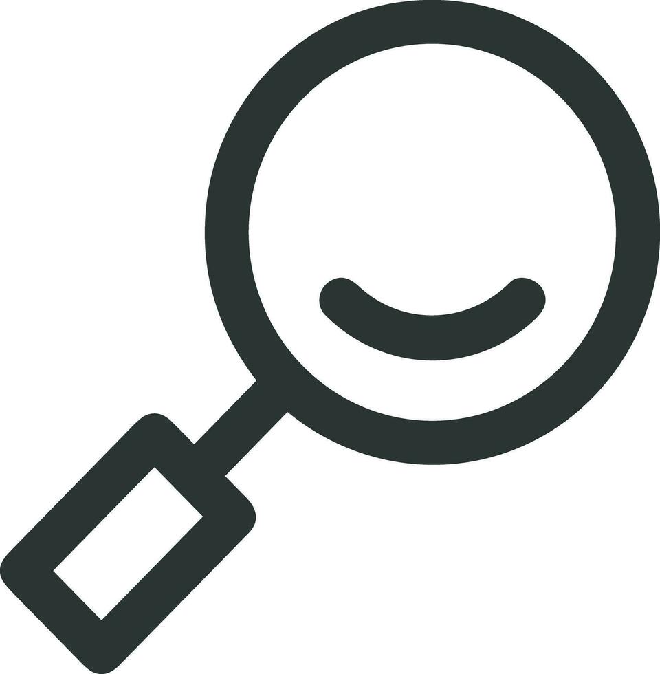 Zoom find icon symbol image vector. Illustration of the search lens design image vector