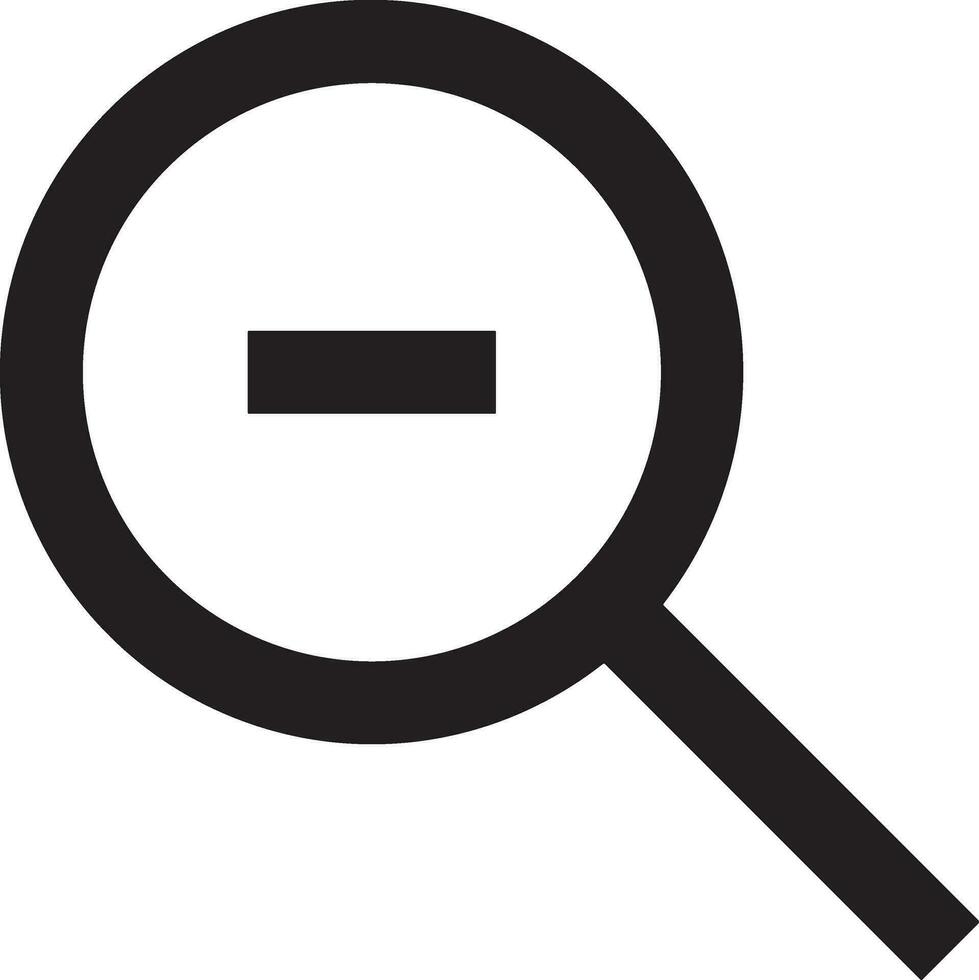 Zoom find icon symbol image vector. Illustration of the search lens design image vector