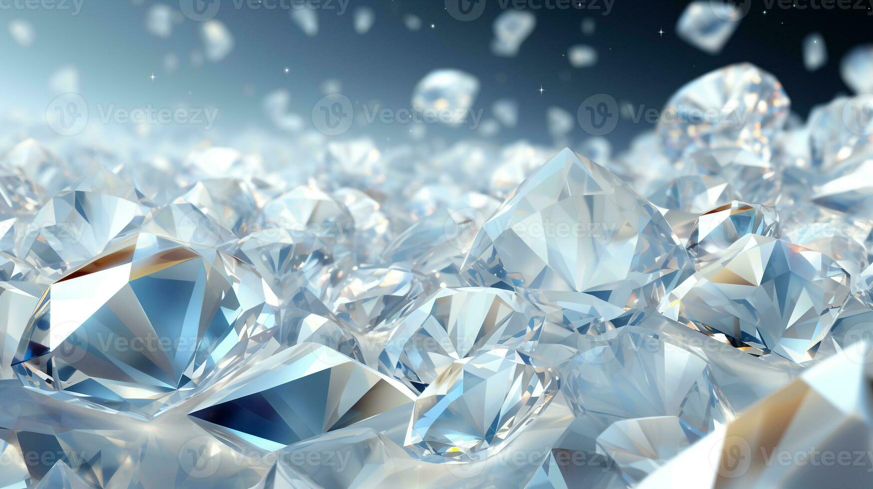 Beautiful white crystal background ai photo