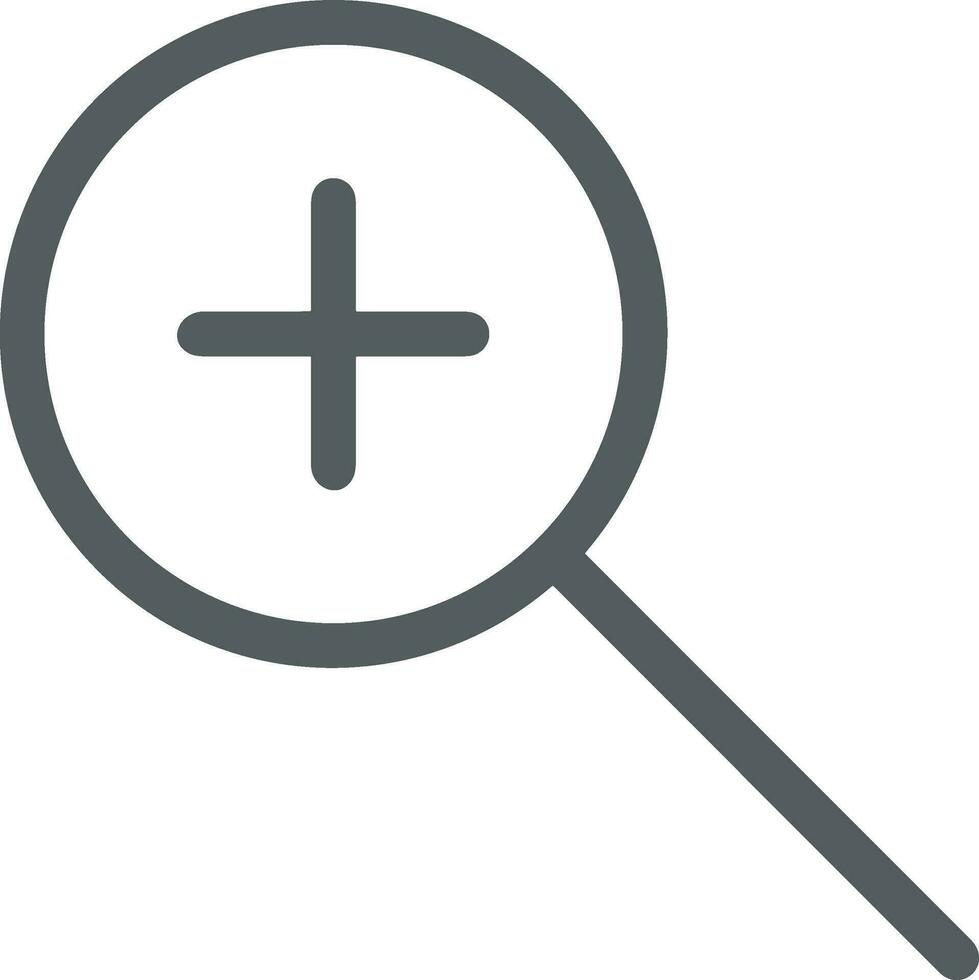 Zoom find icon symbol image vector. Illustration of the search lens design image vector