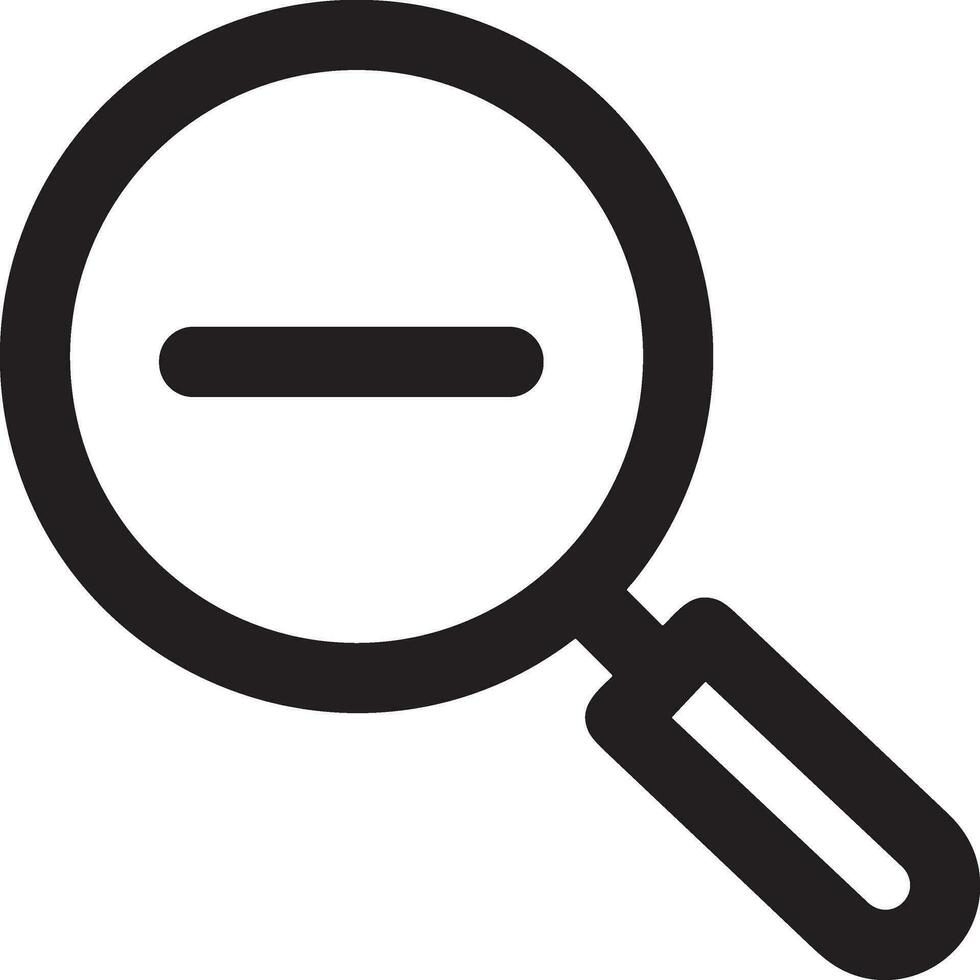Zoom find icon symbol image vector. Illustration of the search lens design image vector