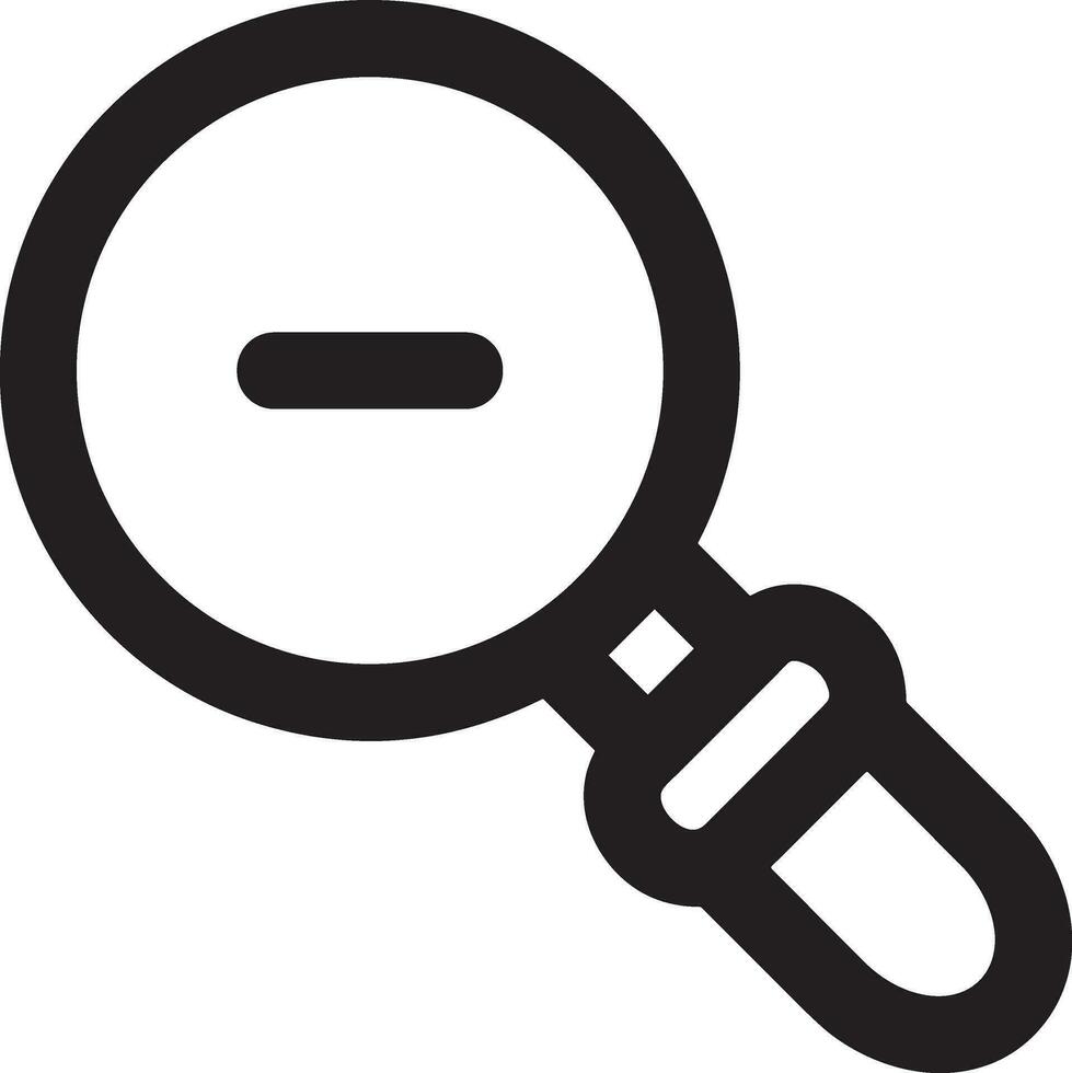 Zoom find icon symbol image vector. Illustration of the search lens design image vector