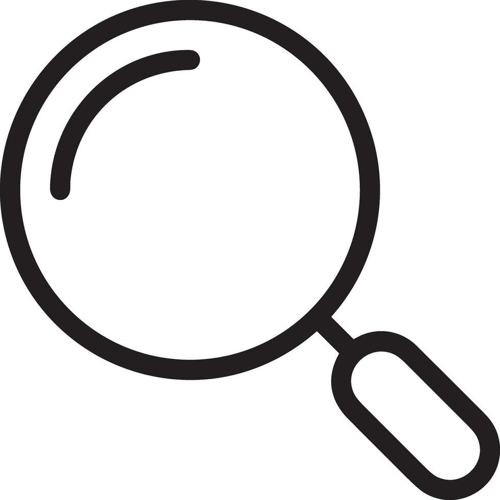 Zoom find icon symbol image vector. Illustration of the search lens design image vector