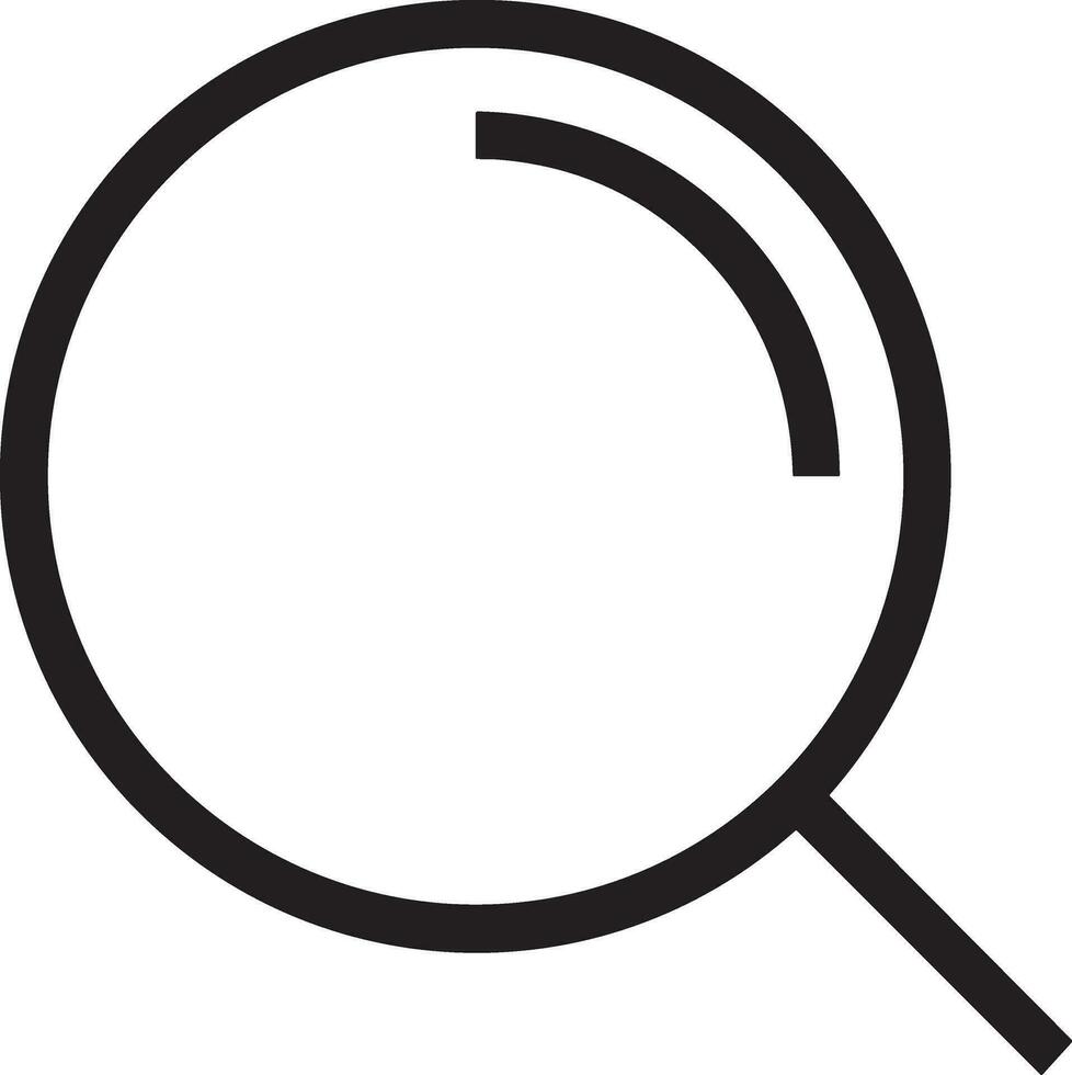 Zoom find icon symbol image vector. Illustration of the search lens design image vector