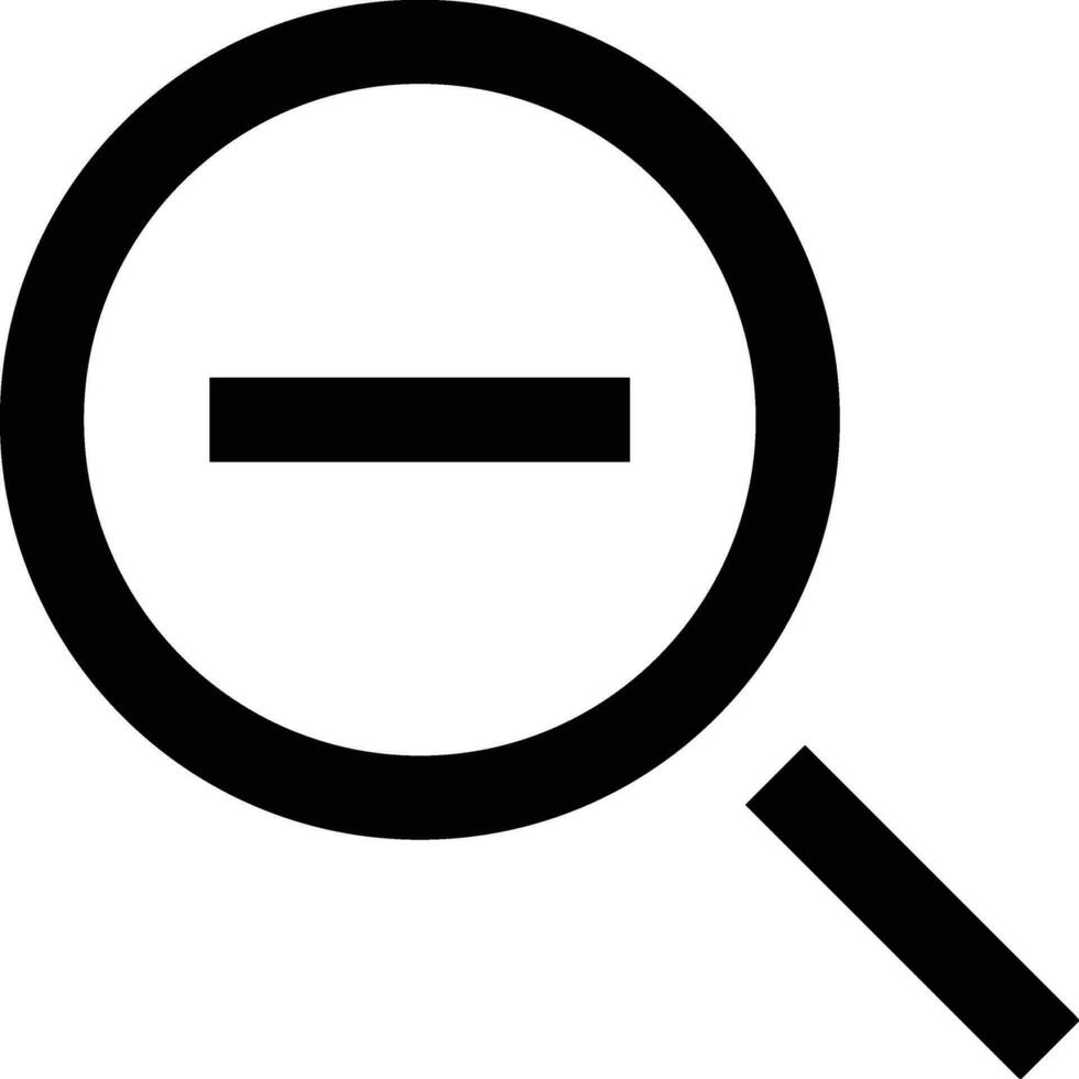 Zoom find icon symbol image vector. Illustration of the search lens design image vector