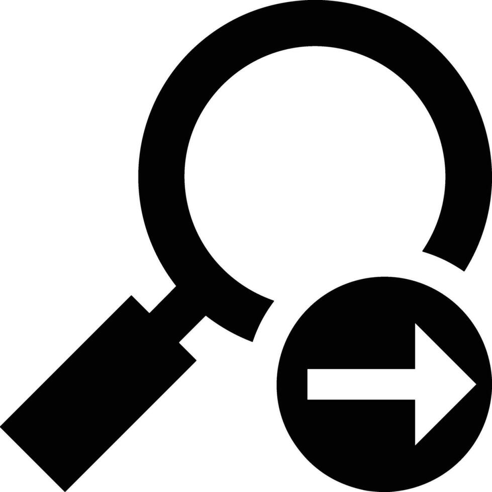 Zoom find icon symbol image vector. Illustration of the search lens design image vector