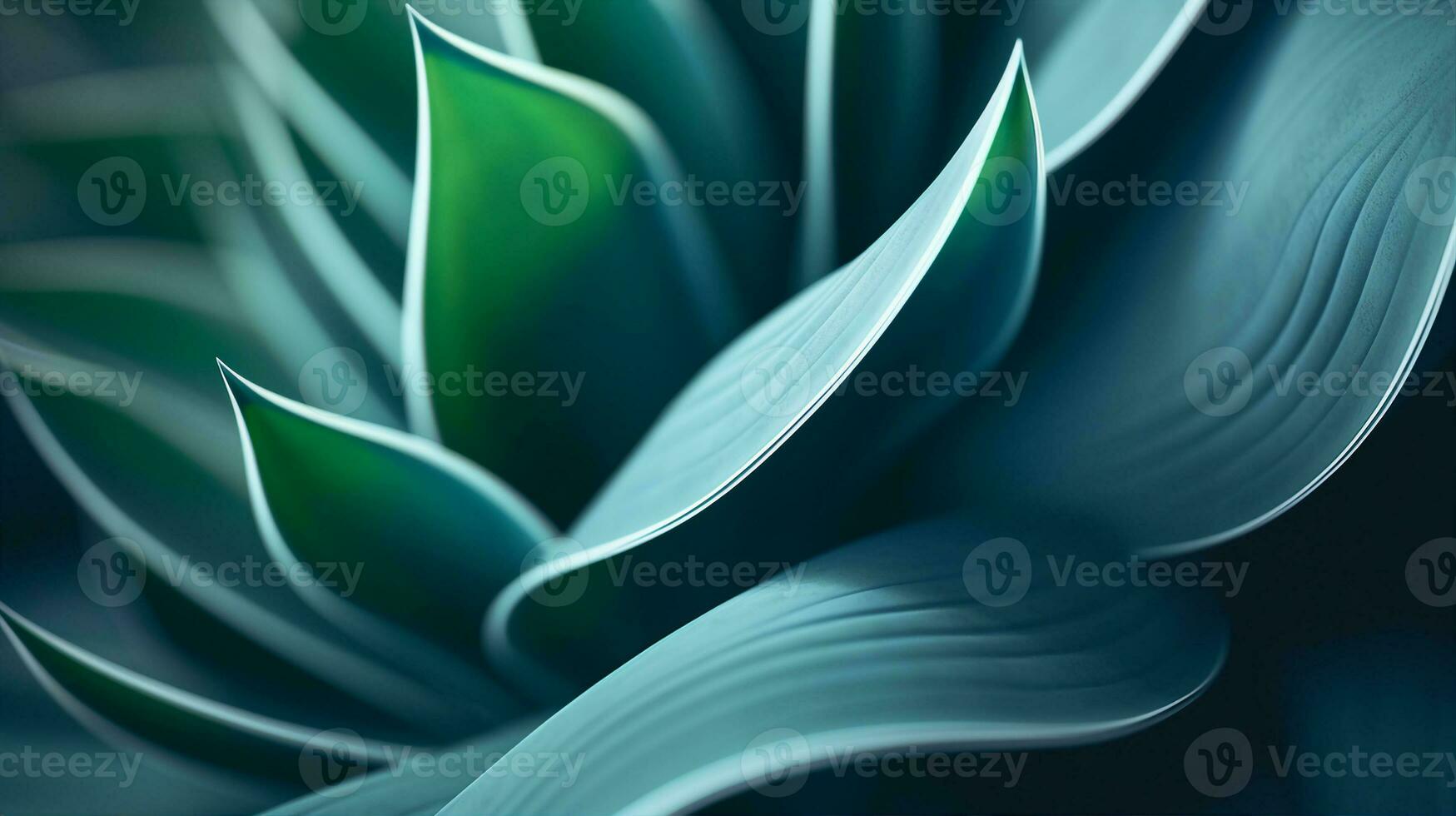 Beautiful plant, leaves, dark luxury nature background. Generative AI photo