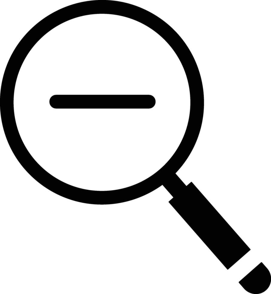 Zoom find icon symbol image vector. Illustration of the search lens design image vector