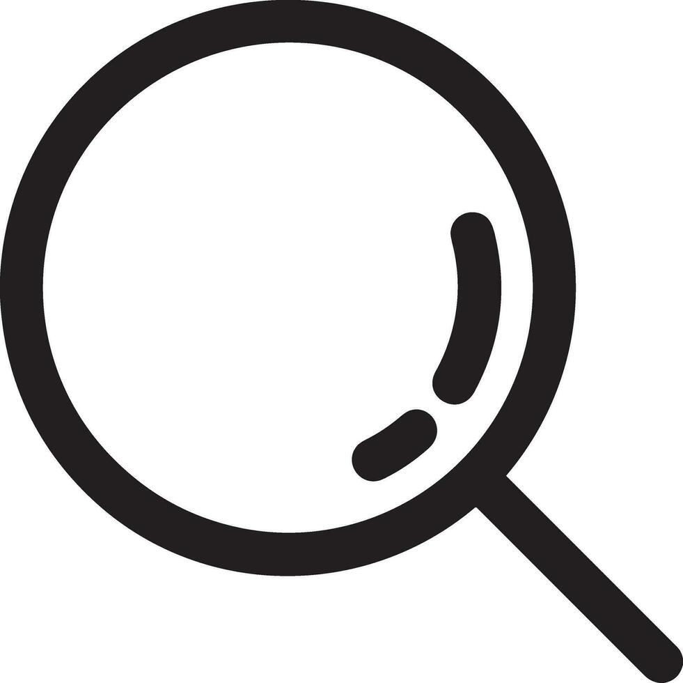 Zoom find icon symbol image vector. Illustration of the search lens design image vector