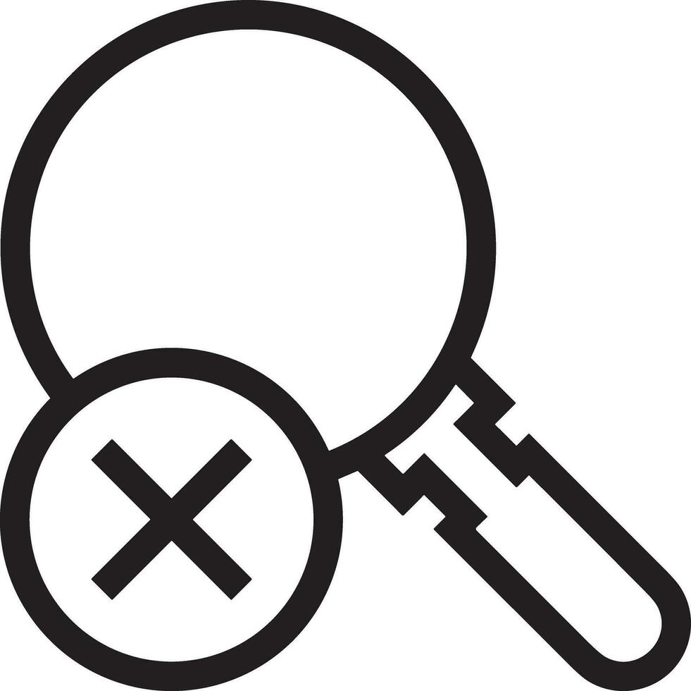 Zoom find icon symbol image vector. Illustration of the search lens design image vector