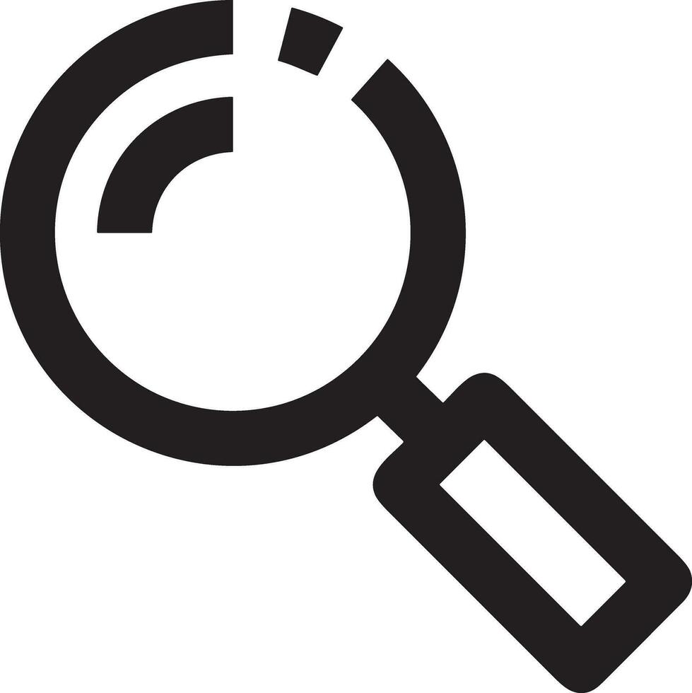 Zoom find icon symbol image vector. Illustration of the search lens design image vector