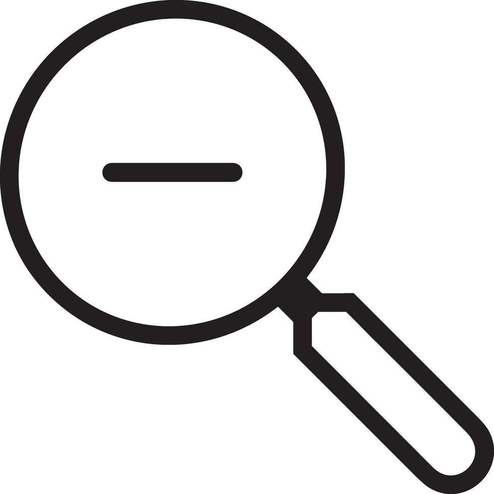 Zoom find icon symbol image vector. Illustration of the search lens design image vector