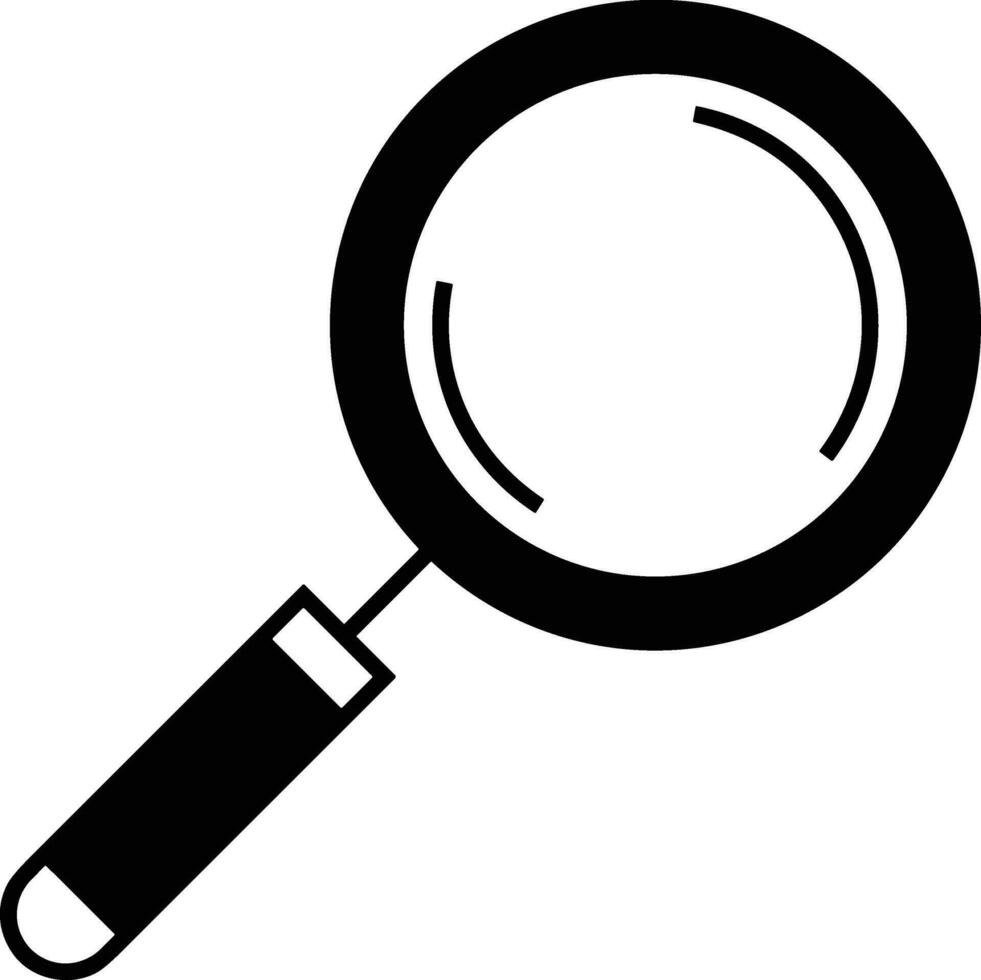 Zoom find icon symbol image vector. Illustration of the search lens design image vector