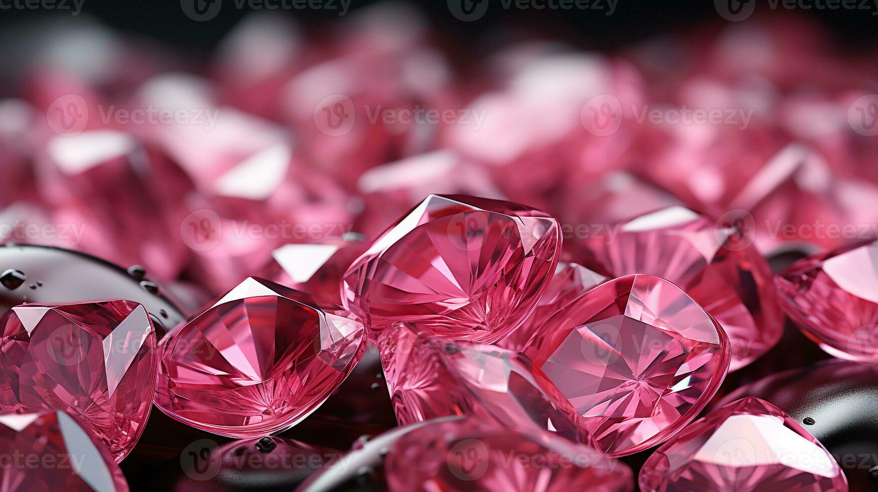 elegante rosado cristal antecedentes ai foto