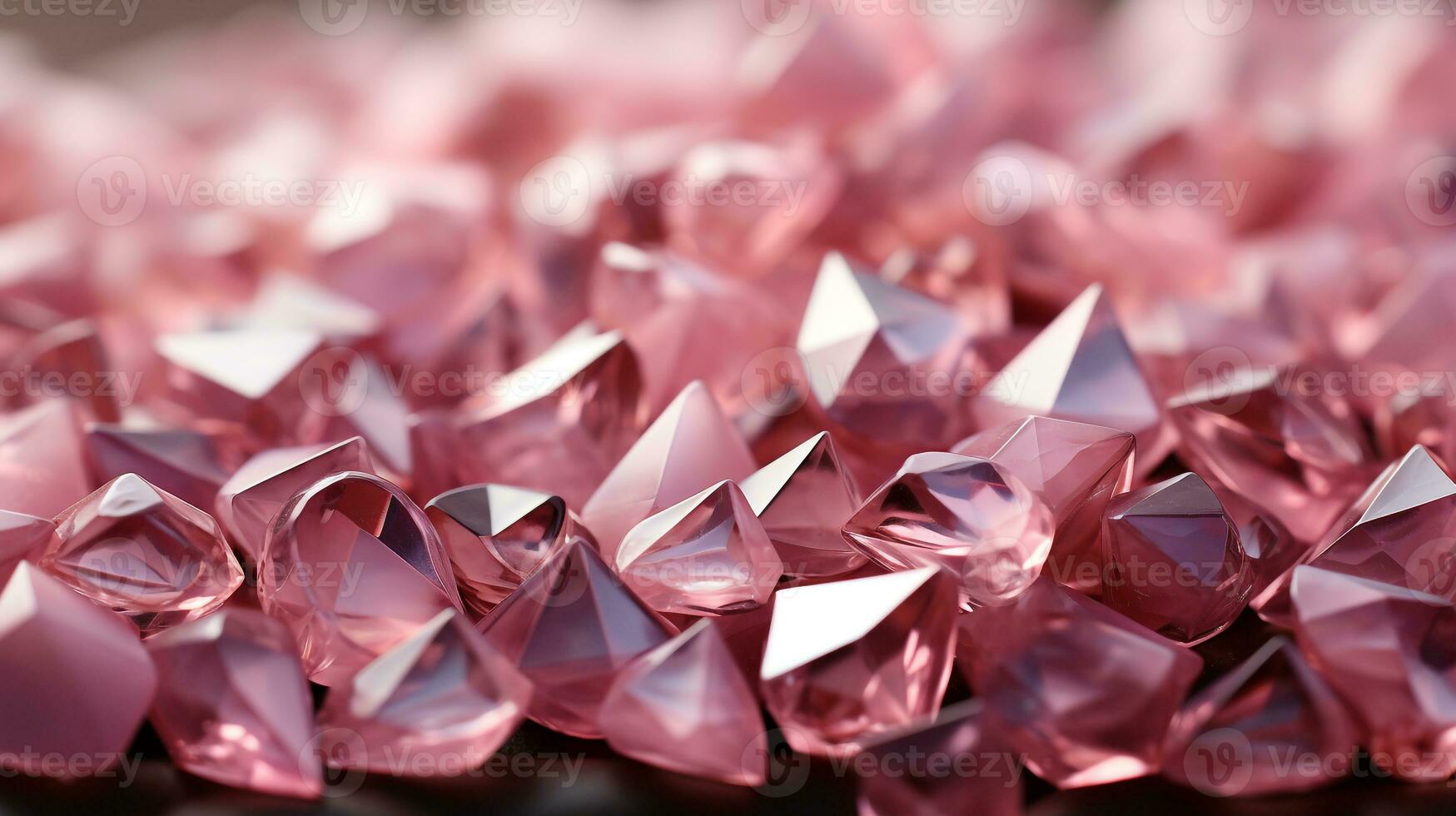 Elegant pink crystal background ai photo