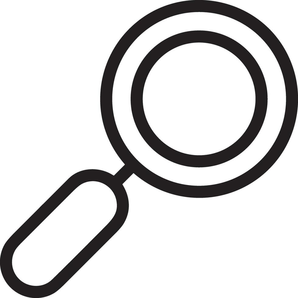 Zoom find icon symbol image vector. Illustration of the search lens design image vector