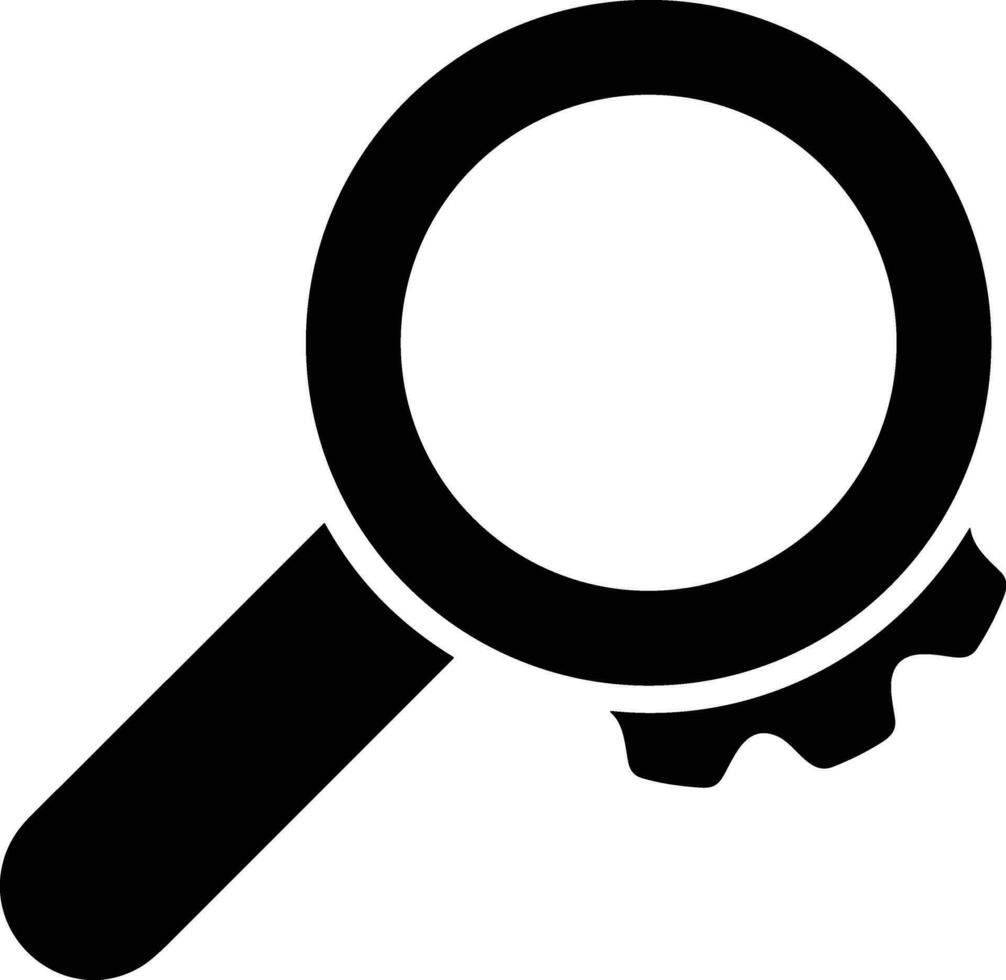 Zoom find icon symbol image vector. Illustration of the search lens design image vector