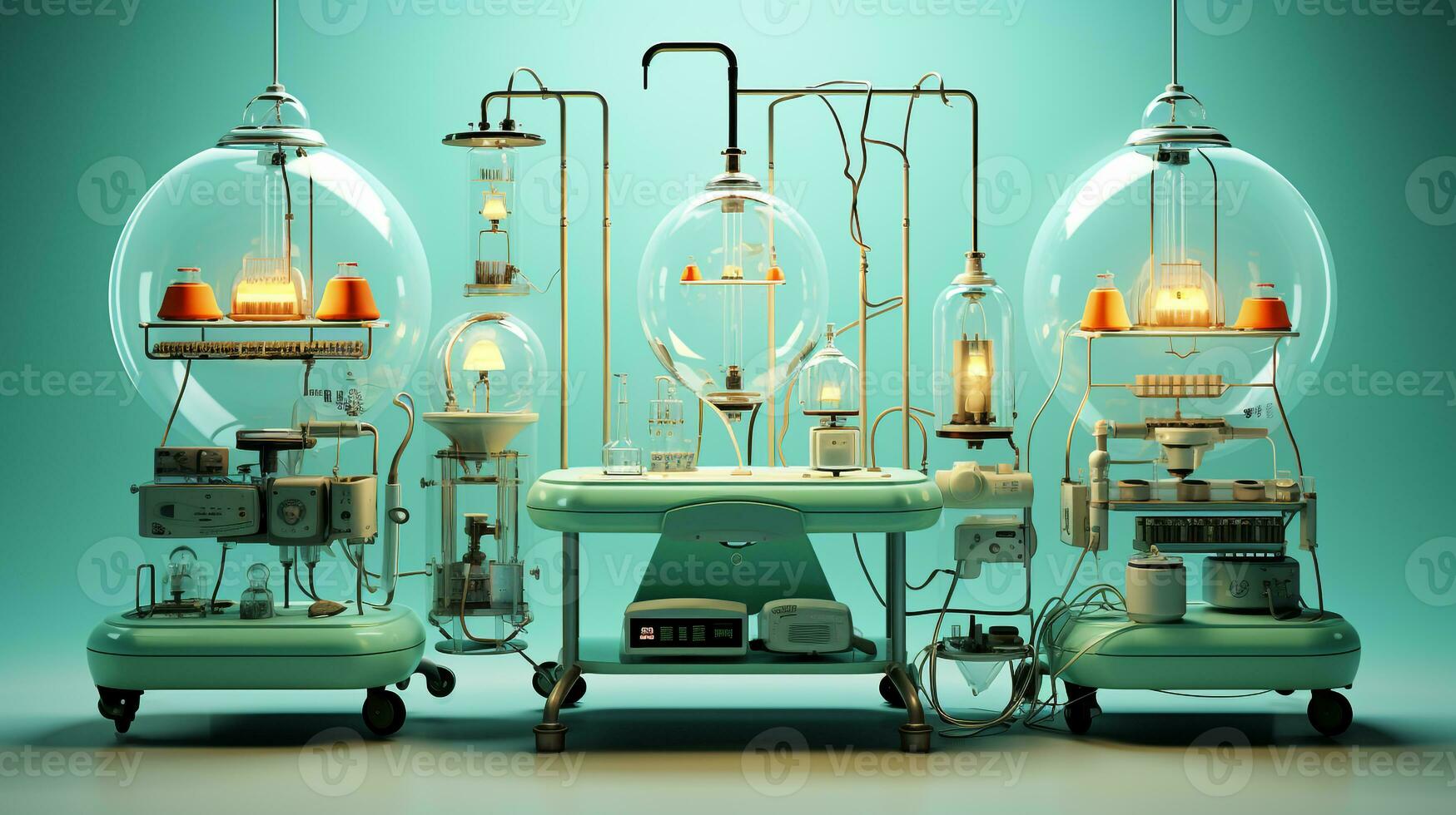 3d future healthcare equipment ai photo