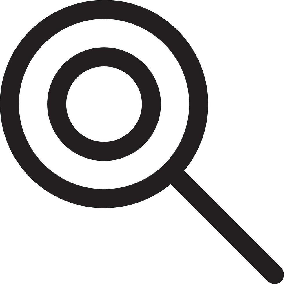 Zoom find icon symbol image vector. Illustration of the search lens design image vector