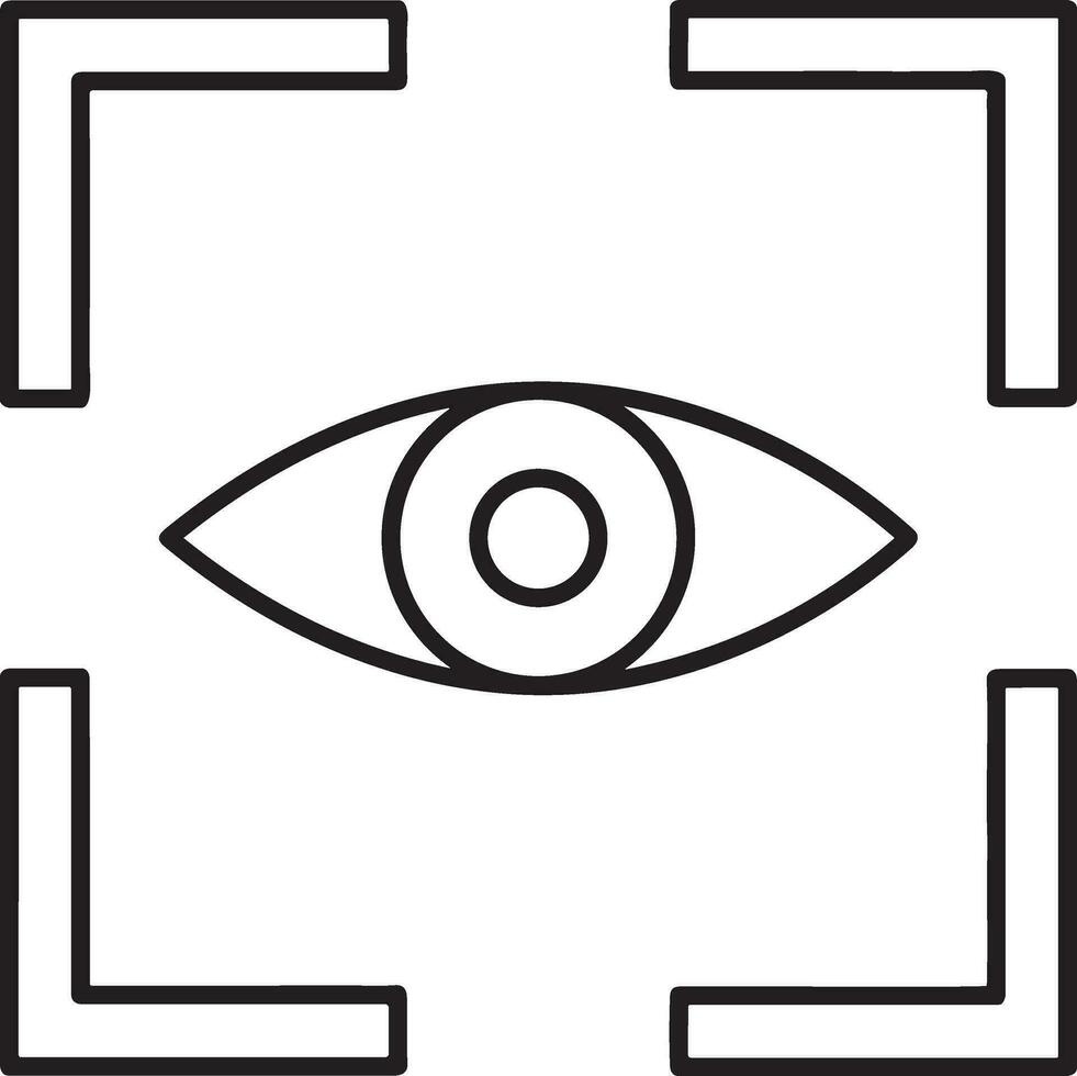Zoom find icon symbol image vector. Illustration of the search lens design image vector