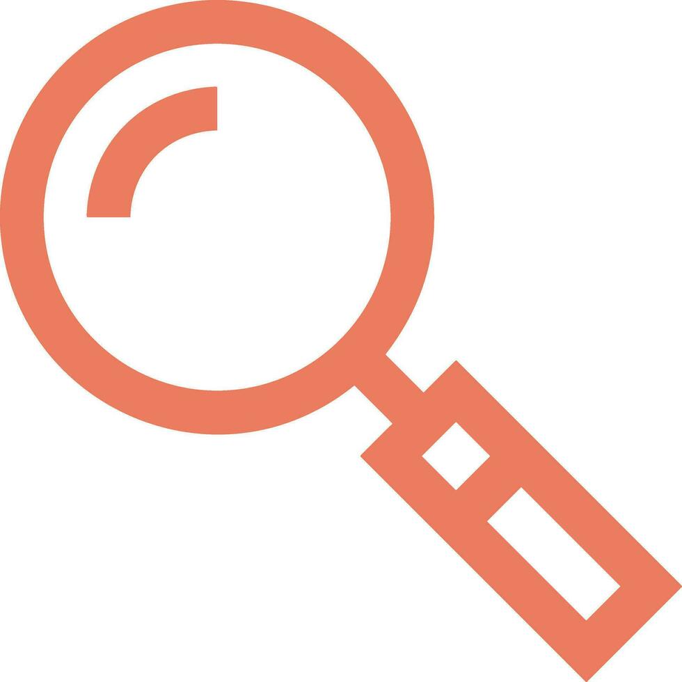 Zoom find icon symbol image vector. Illustration of the search lens design image vector