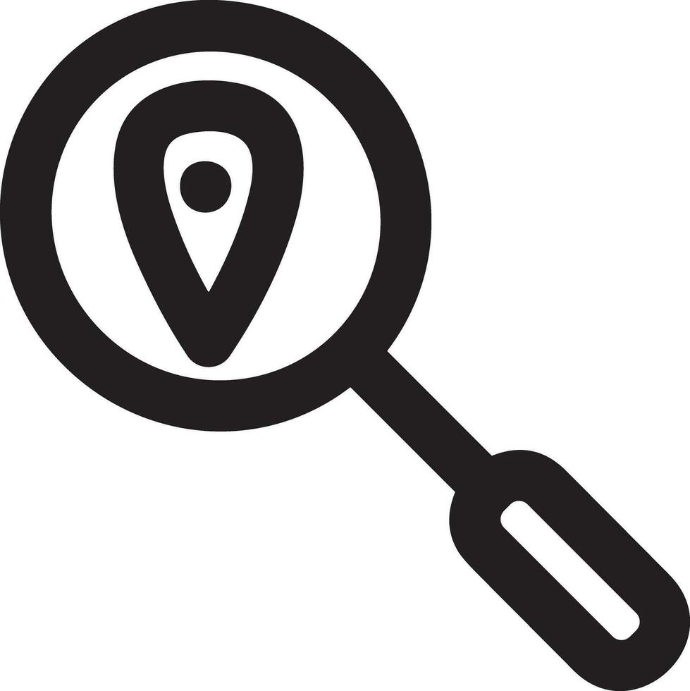 Zoom find icon symbol image vector. Illustration of the search lens design image vector