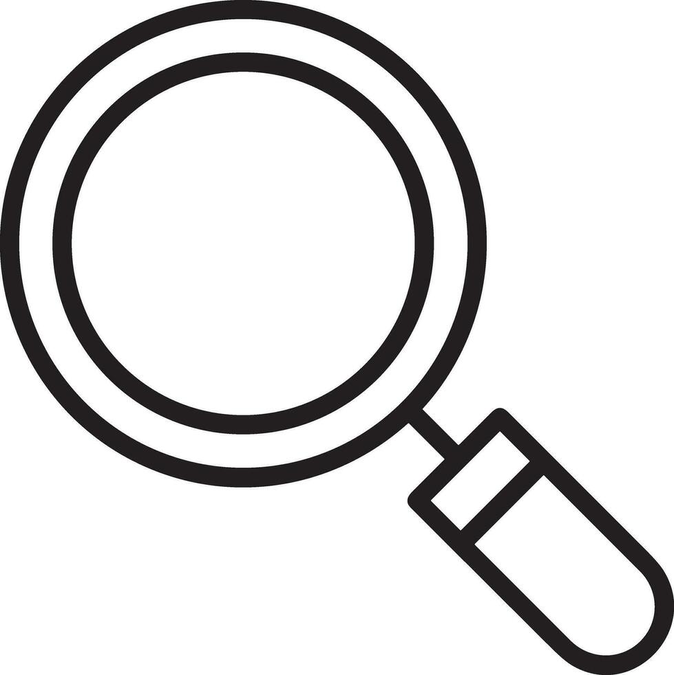 Zoom find icon symbol image vector. Illustration of the search lens design image vector