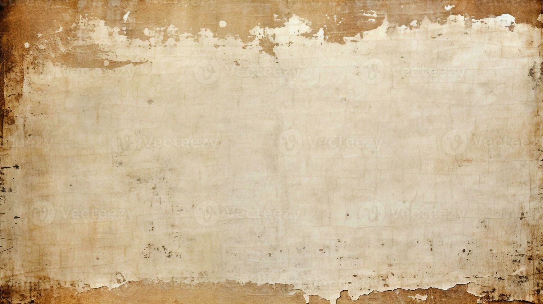 Old vintage beige parchment paper, light background, fabric pattern. Generative AI photo