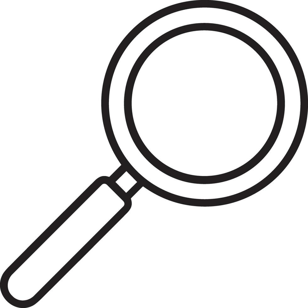 Zoom find icon symbol image vector. Illustration of the search lens design image vector