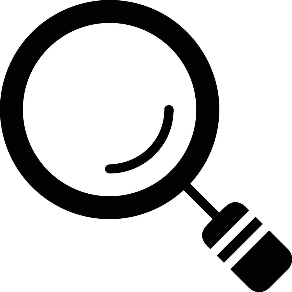 Zoom find icon symbol image vector. Illustration of the search lens design image vector