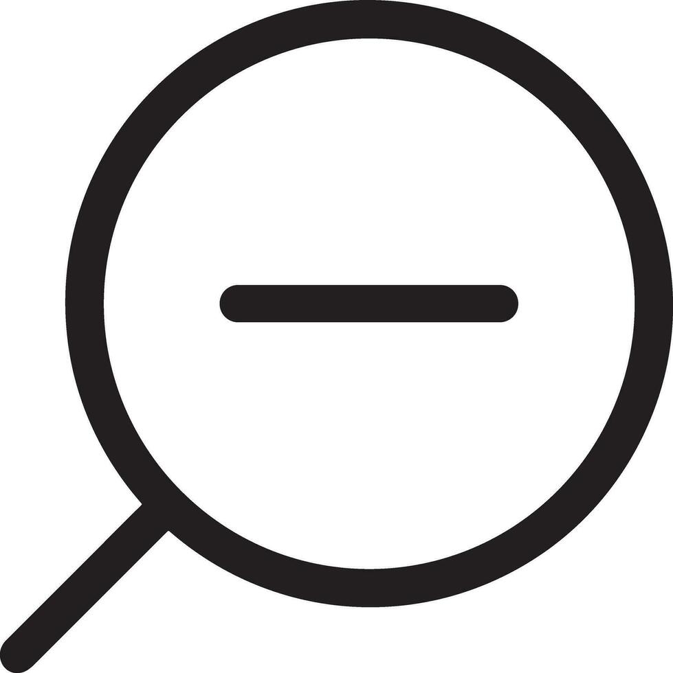 Zoom find icon symbol image vector. Illustration of the search lens design image vector