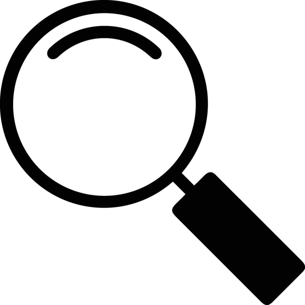 Zoom find icon symbol image vector. Illustration of the search lens design image vector