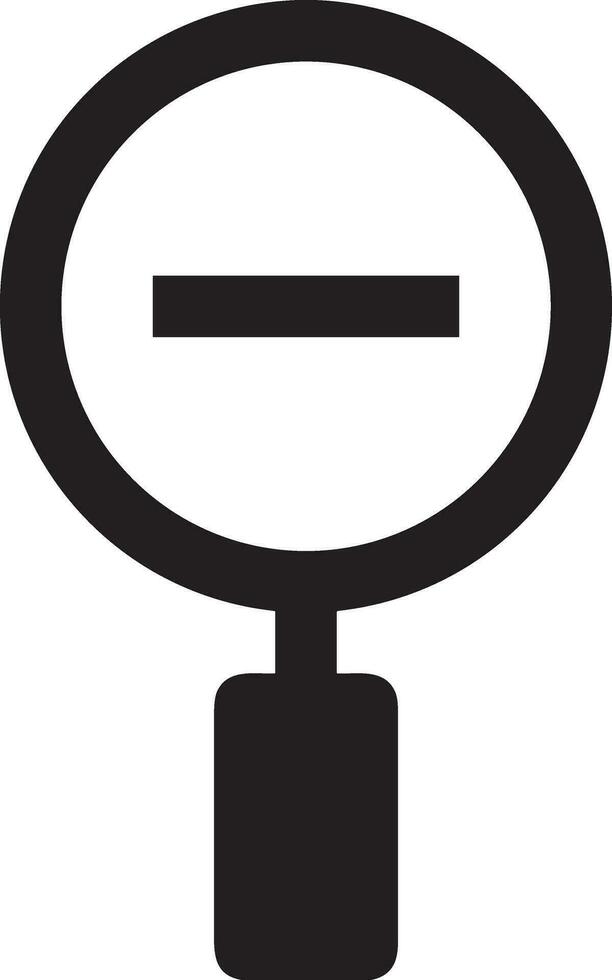 Zoom find icon symbol image vector. Illustration of the search lens design image vector
