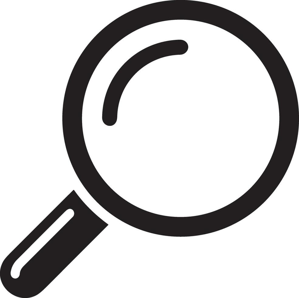 Zoom find icon symbol image vector. Illustration of the search lens design image vector