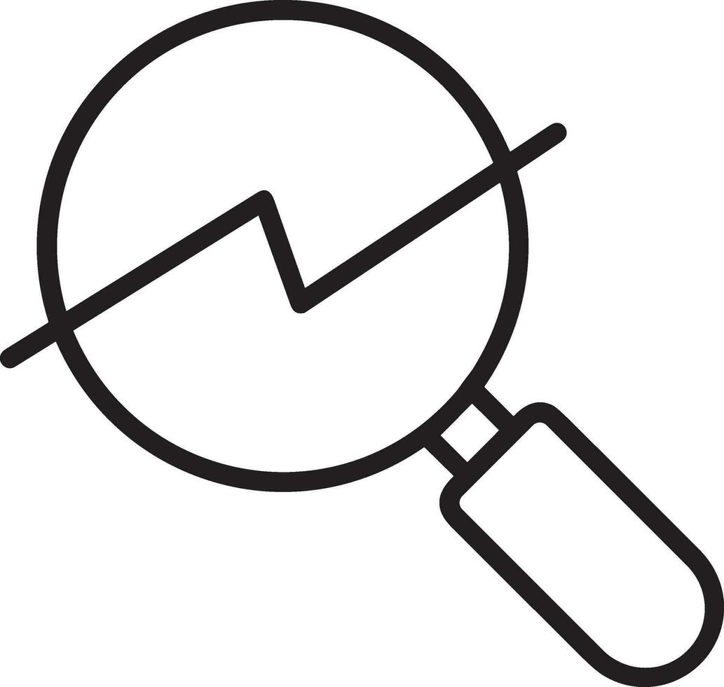 Zoom find icon symbol image vector. Illustration of the search lens design image vector