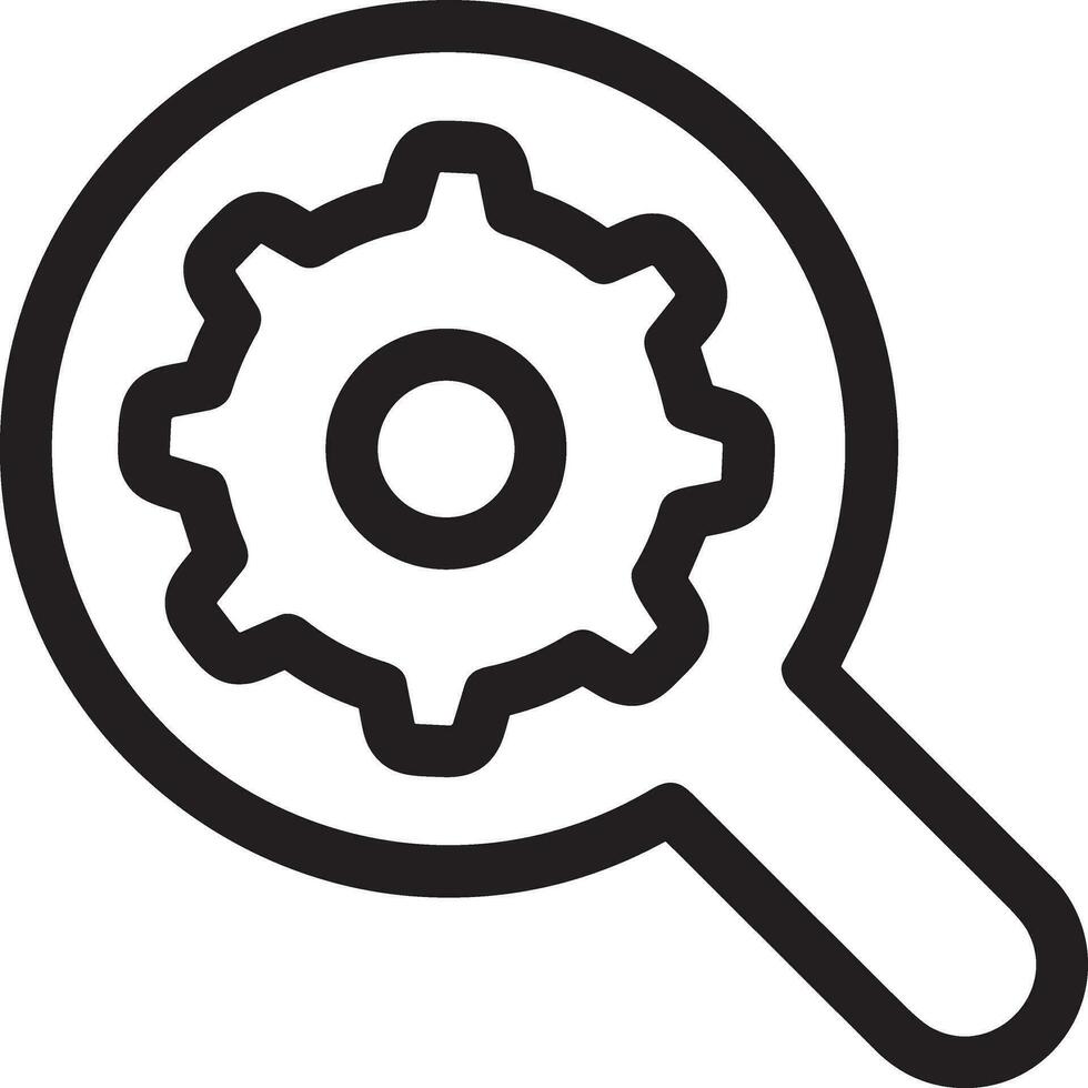Zoom find icon symbol image vector. Illustration of the search lens design image vector