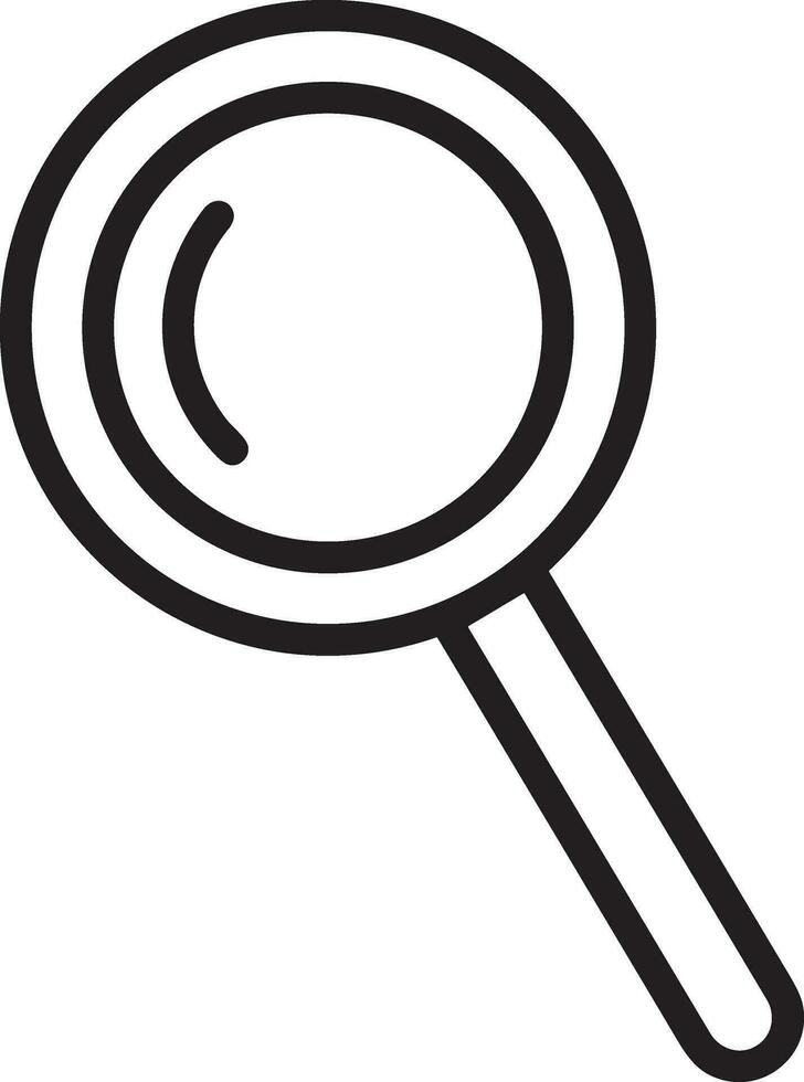 Zoom find icon symbol image vector. Illustration of the search lens design image vector