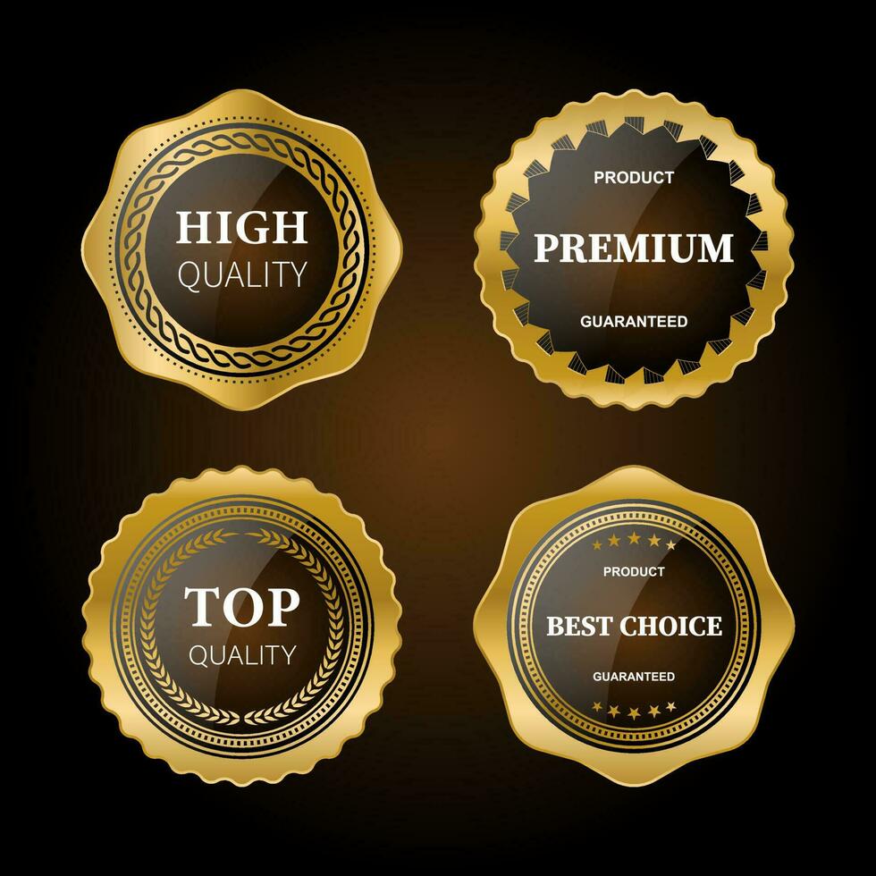 Premium, quality retro vintage labels collection. vector illustration