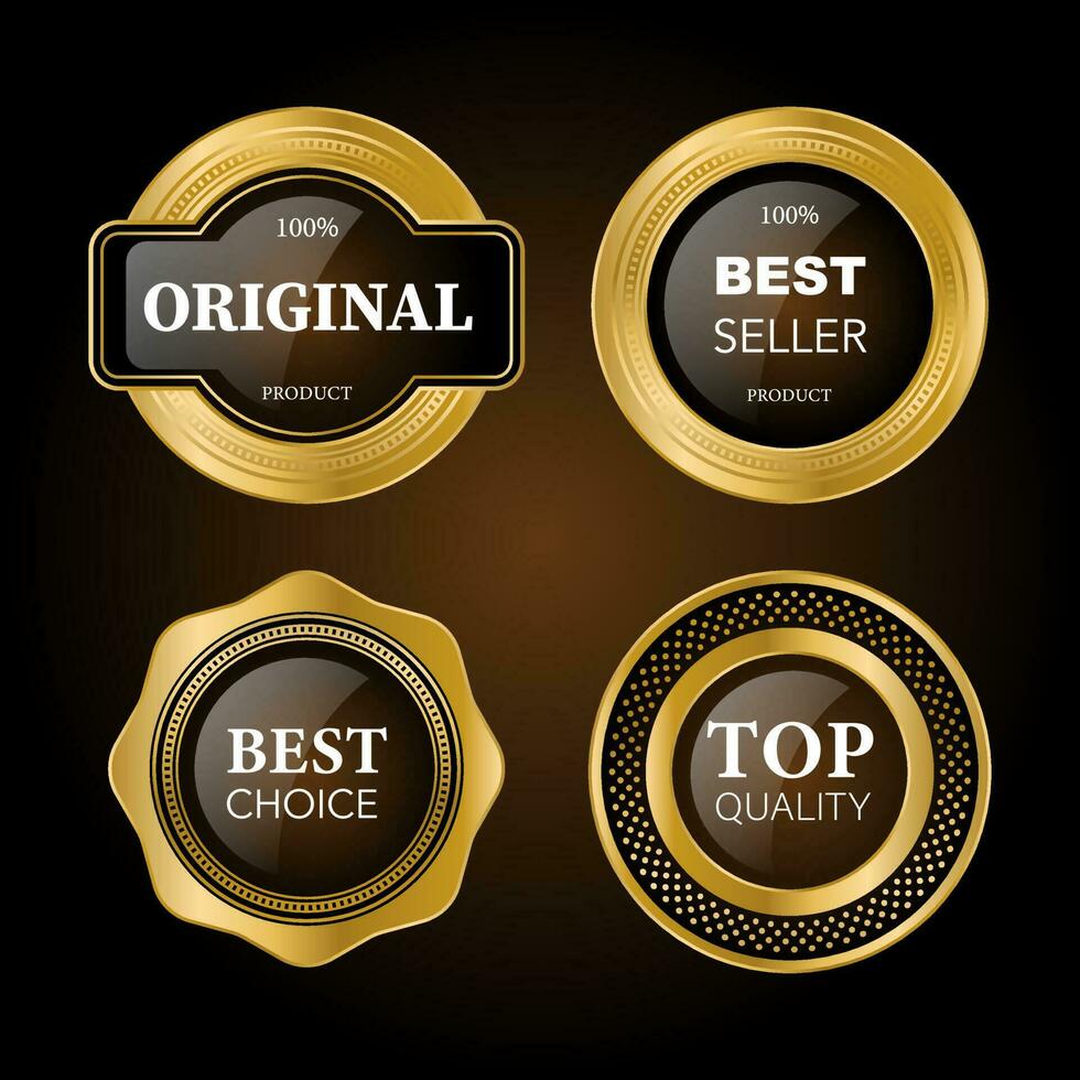 Premium, quality retro vintage labels collection. vector illustration