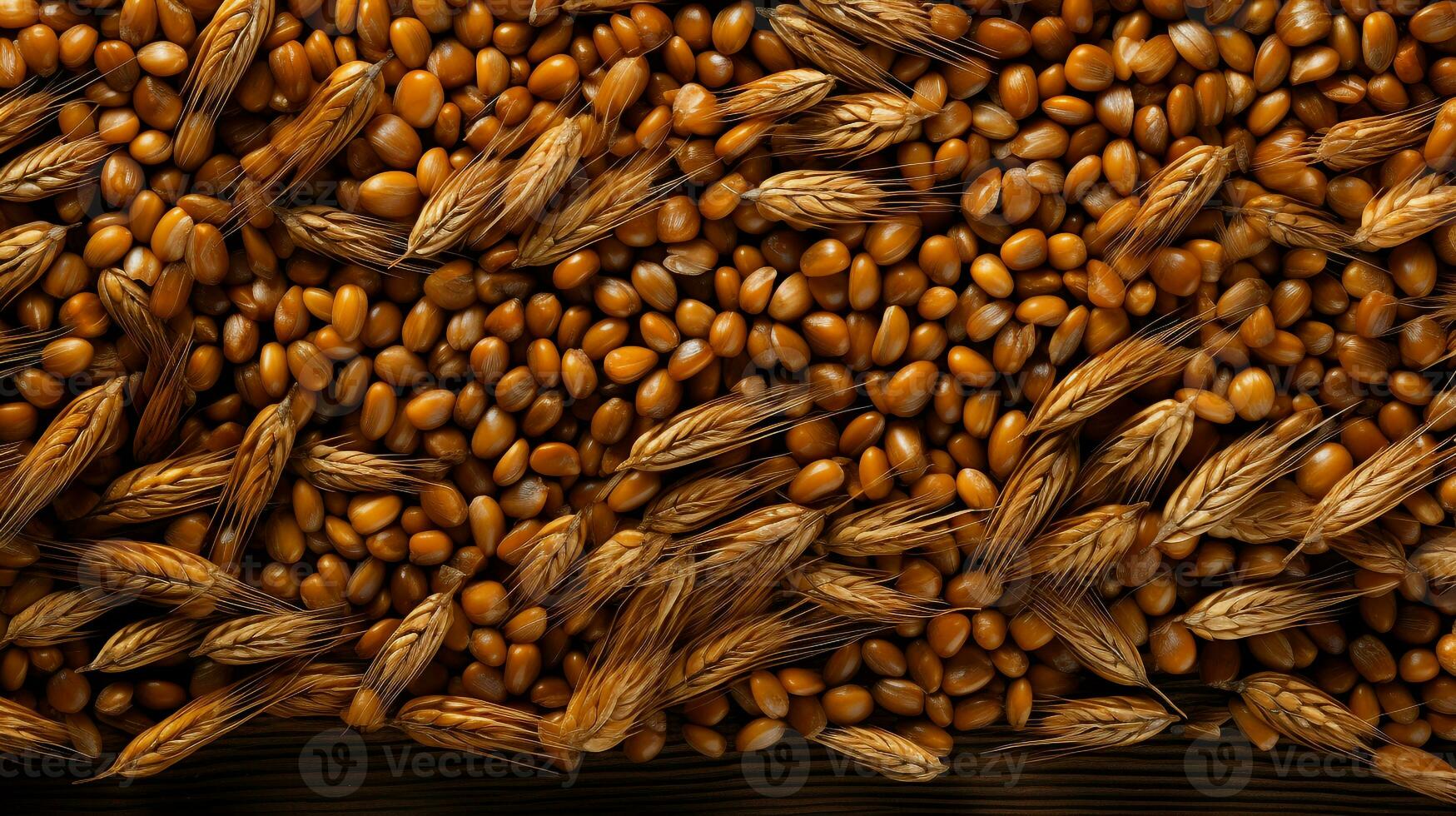 wheat seed plant background ai photo