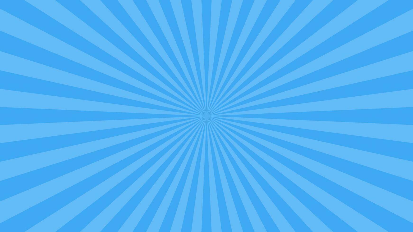 Simple Light Blue Radial Stripe Lines Vector Background