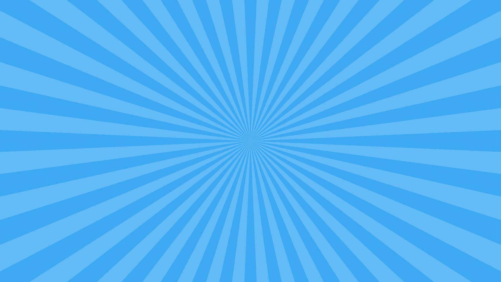 Simple Light Blue Radial Stripe Lines Vector Background