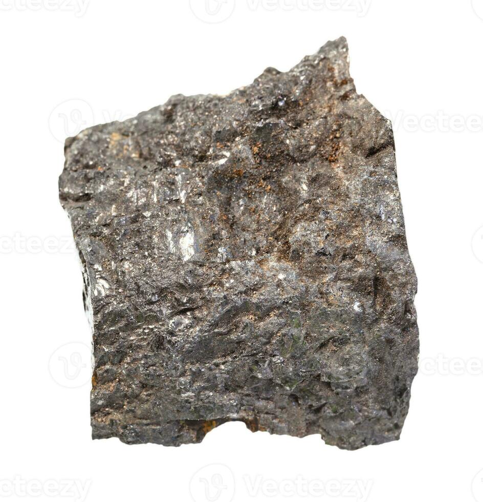 specimen of Bituminous coal black coal isolated photo
