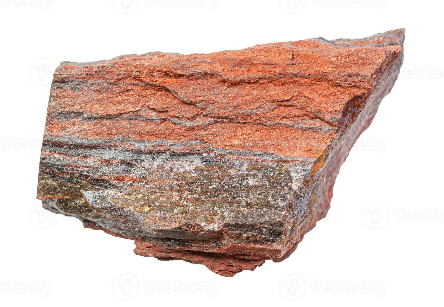 unpolished Jaspillite ferruginous quartzite rock photo