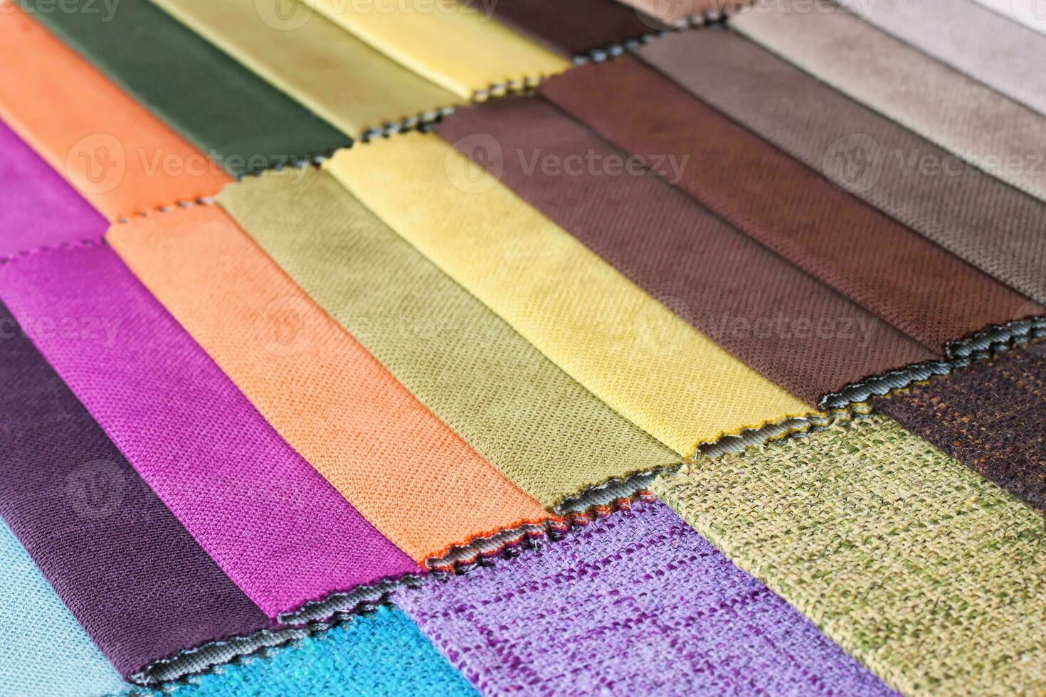 Colored tissue samples photo